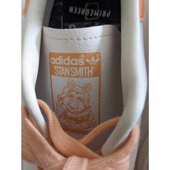 Men's Adidas Stan Smith Disney Miss Piggy and Kermit Sneakers US Sz 9 Art GZ5996 - Picture 4 of 12